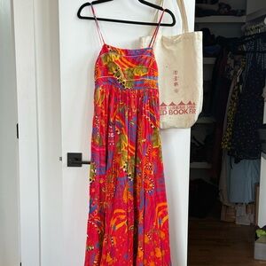 Colorful Maxi Dress with Spaghetti Straps - farm rio